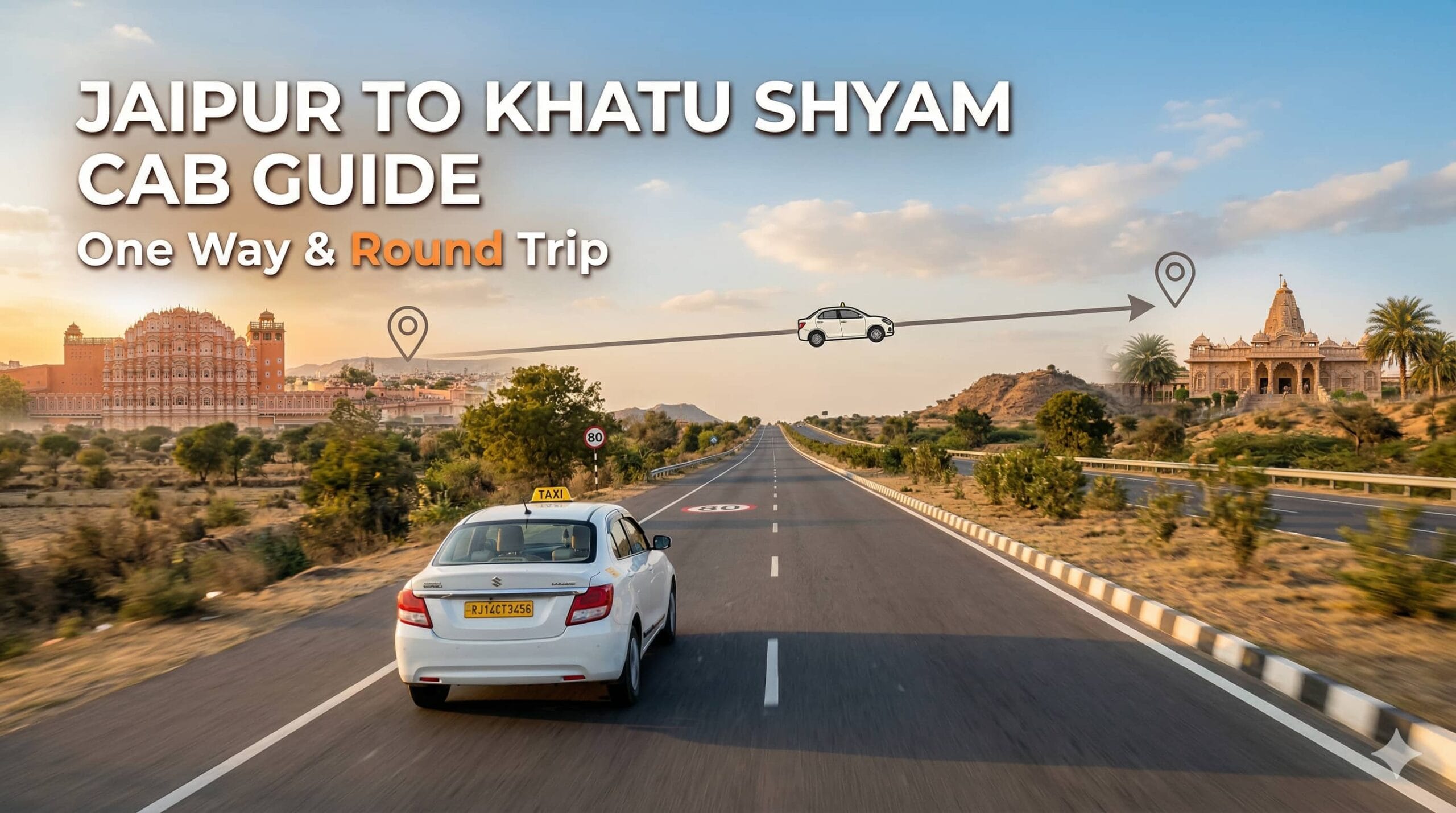 Jaipur to Khatu Shyam Cab Booking Guide – One Way & Round Trip Options